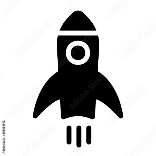 rocket glyph icon