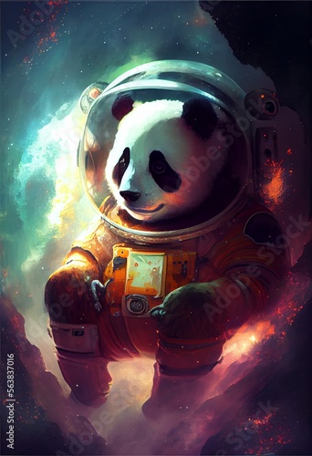 astronaut in space. generative ai © Tasfia Ahmed