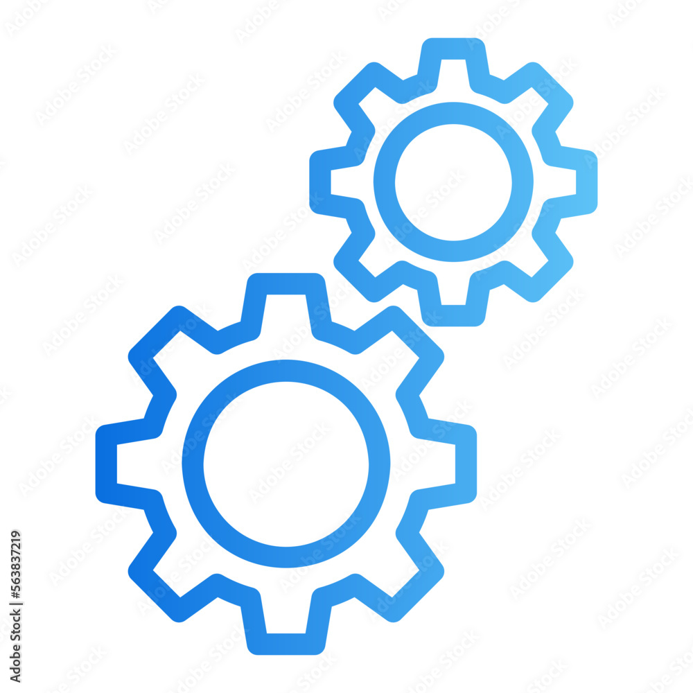 gear gradient icon