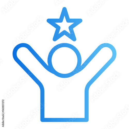 motivated gradient icon