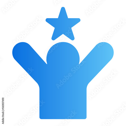 motivated gradient icon