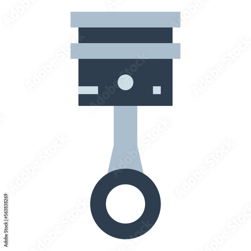 piston flat icon style