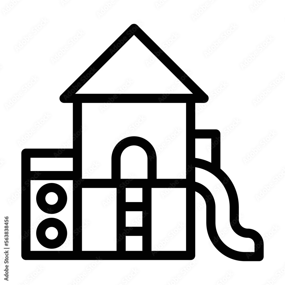 playground line icon illustration vector graphic playground line icon illustration vector graphic
