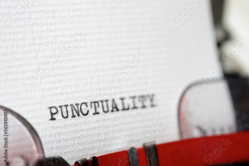 Quadro em tela Punctuality concept view