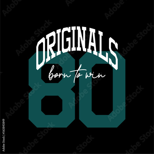 originals vector typography for t-shirt varsity clothing. perfect for simple t-shirt design printed