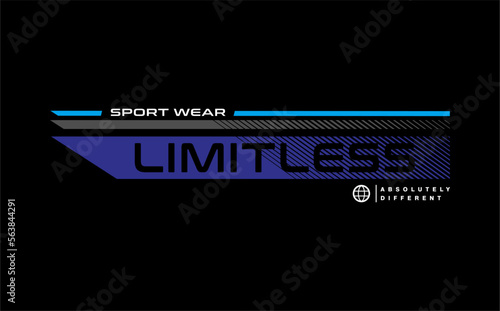 Limitless vector typography for t-shirt. perfect for simple style