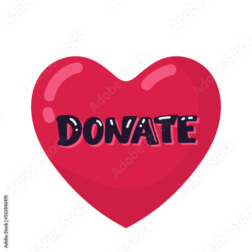 black hand push on donate button. flat style trend modern simple logotype graphic art design isolated on white background. concept of beneficence sign or financial sponsorship for human rights.