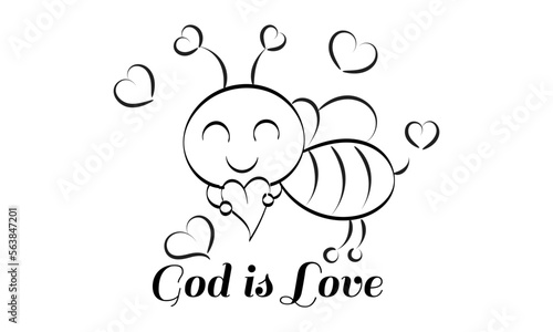 Scripture Illustration for Tattoo design. The message of the Gospel of Jesus Christ. Bible lesson for kids.