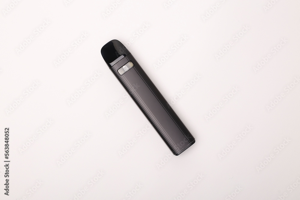 black pod electric cigarette isolated on white background black pod electric cigarette isolated on white background