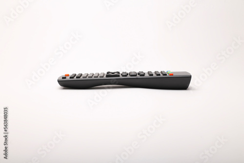 tv remote control isolated white background