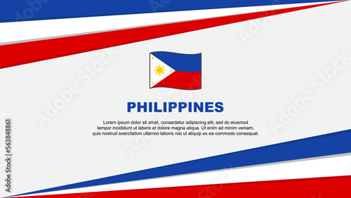 Free Download Philippines Flag Abstract Background Design Template. Philippines Independence Day Banner Cartoon Vector Illustration. Philippines Design - GFXLoad