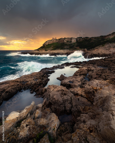 a part of Salento during a storm 