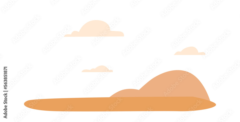 Sand Or Land And Clouds Background, Landscape Or Game Location. Nature Sahara Desert, Wilderness Scene With Nobody Sand Or Land And Clouds Background, Landscape Or Game Location. Nature Sahara Desert, Wilderness Scene With Nobody