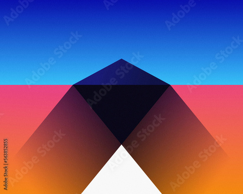 abstract geometric background with triangles as a corner  (ID: 563852855)