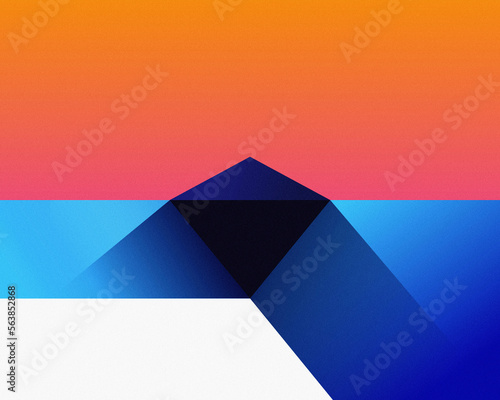 abstract geometric background with triangles as a corner  (ID: 563852868)