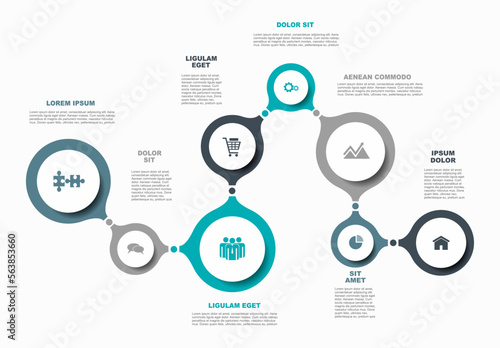 Infographic design template with place for your data. Vector illustration.