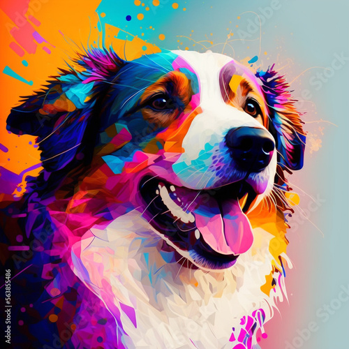 dog, zodiac animal set, Chinese zodiac, Astrological signs, abstract horoscope. Chinese new year animals, by Generative AI