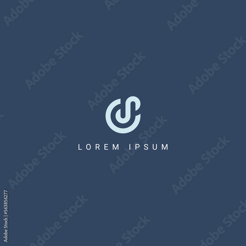 Modern creative unique letter CS SC logo initial based Monogram icon vector.