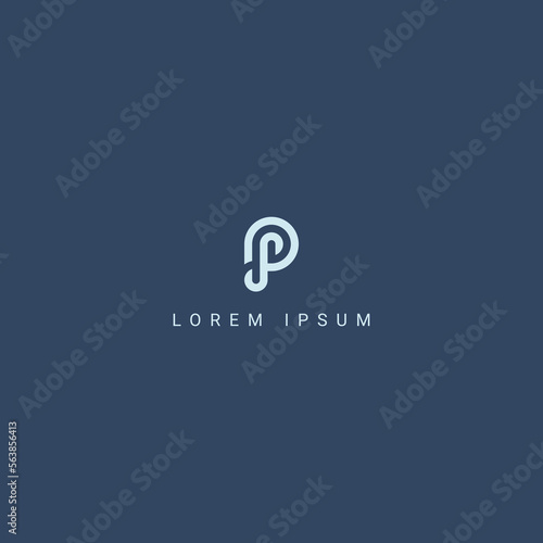 Modern creative unique letter PS SP logo initial based Monogram icon vector.