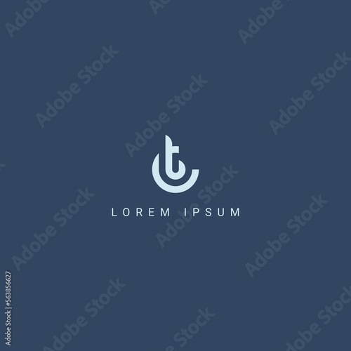 Modern creative unique letter CT TC logo initial based Monogram icon vector