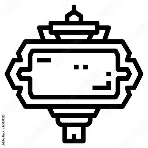 road name sign icon style
