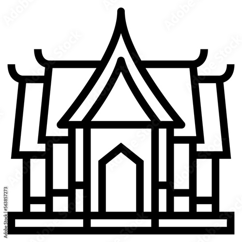temple line icon style