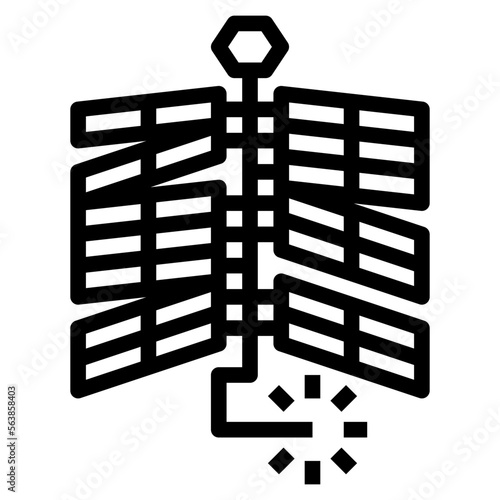 firecrackers line icon style