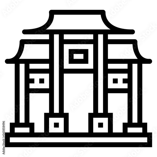 paifang line icon style