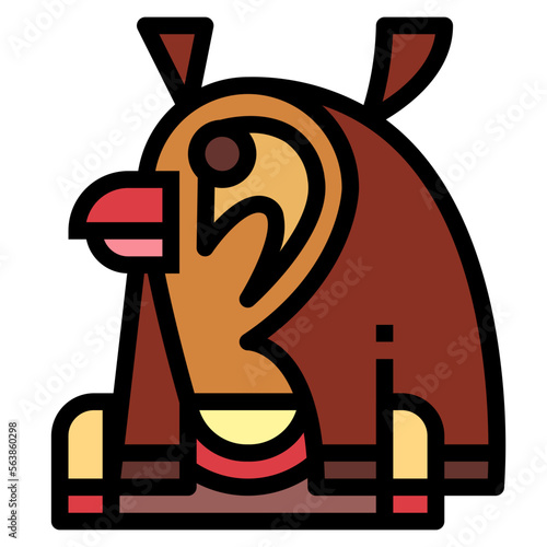 horus filled outline icon style