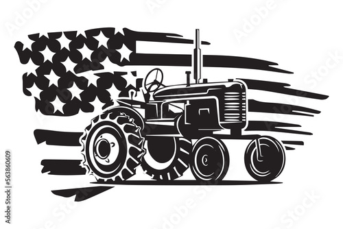 American Flag Tractor Design