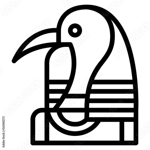 thoth line icon style