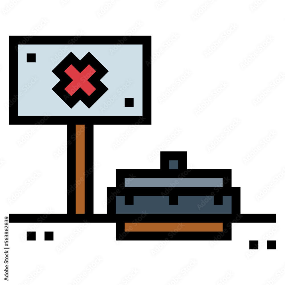 anti tank Mine filled outline icon style anti tank Mine filled outline icon style