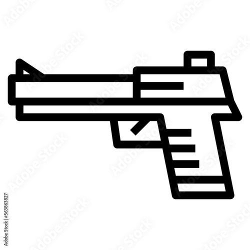 gun line icon style