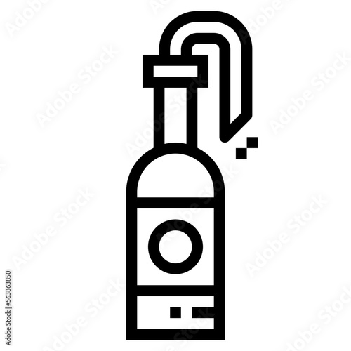 Molotov cocktail icon style