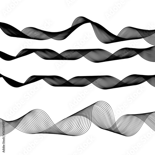 abstract background with waves