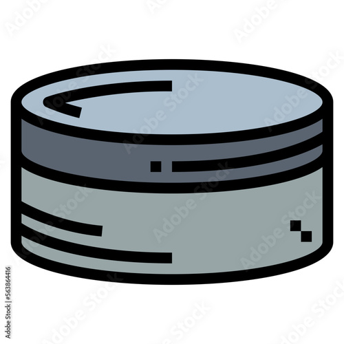 Puck filled outline icon style