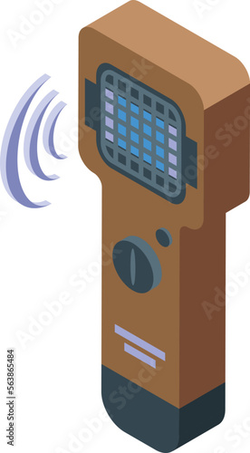 Mosquito protective device icon isometric vector. Dengue protection. Bite person