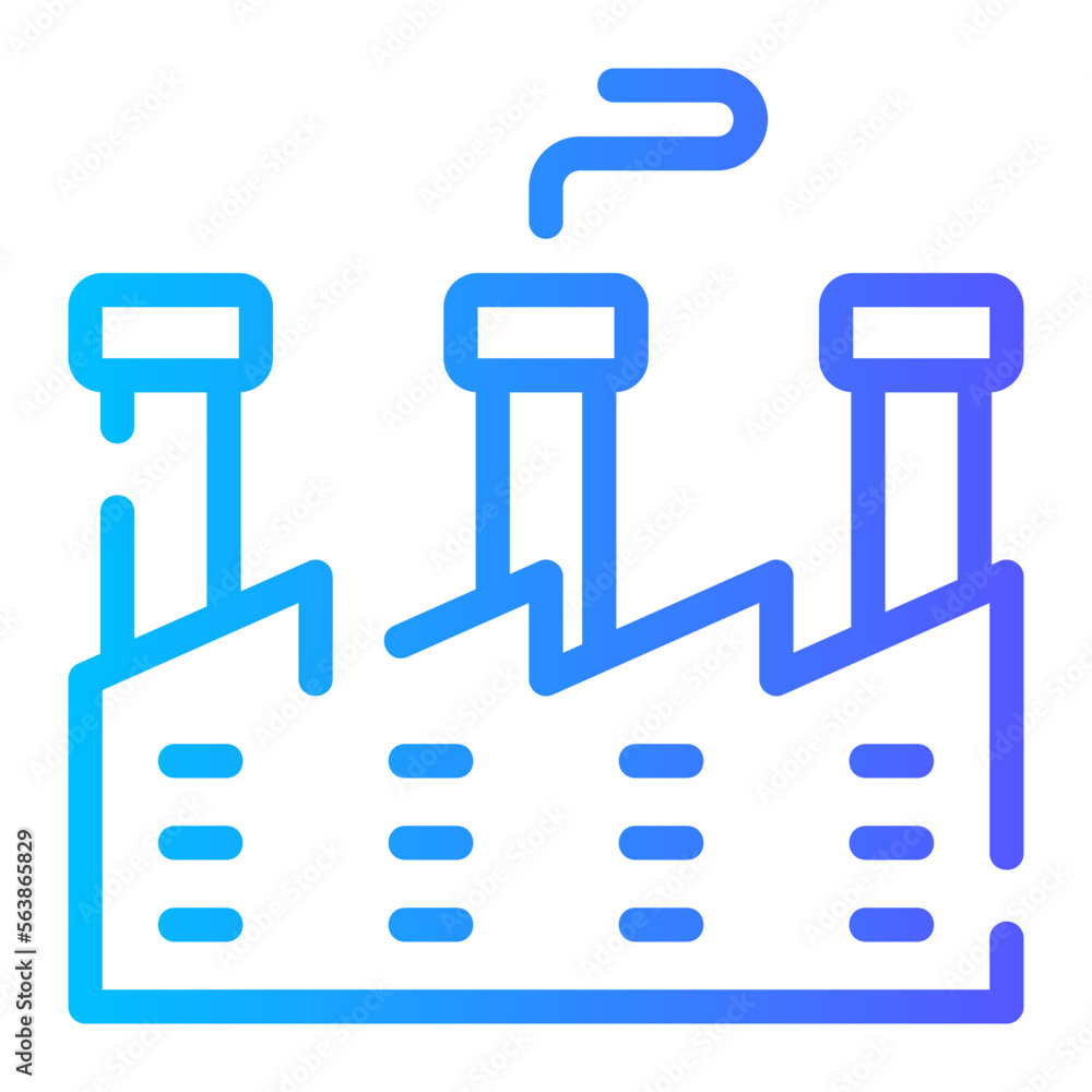 factory gradient icon