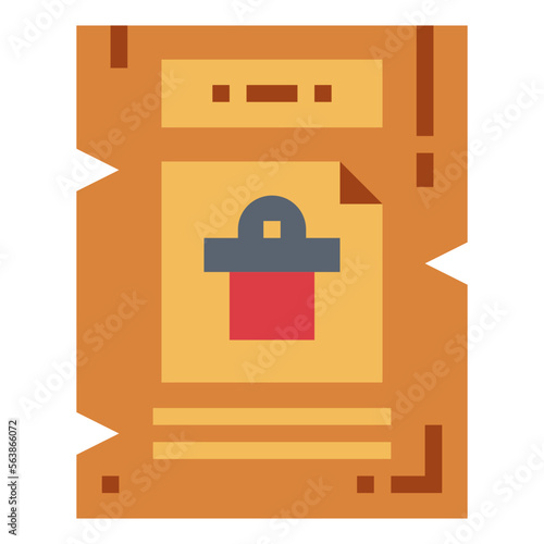 wanted flat icon style