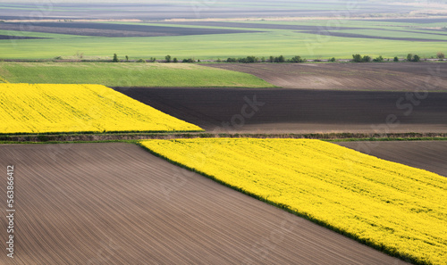 Agricultural land ready for spring