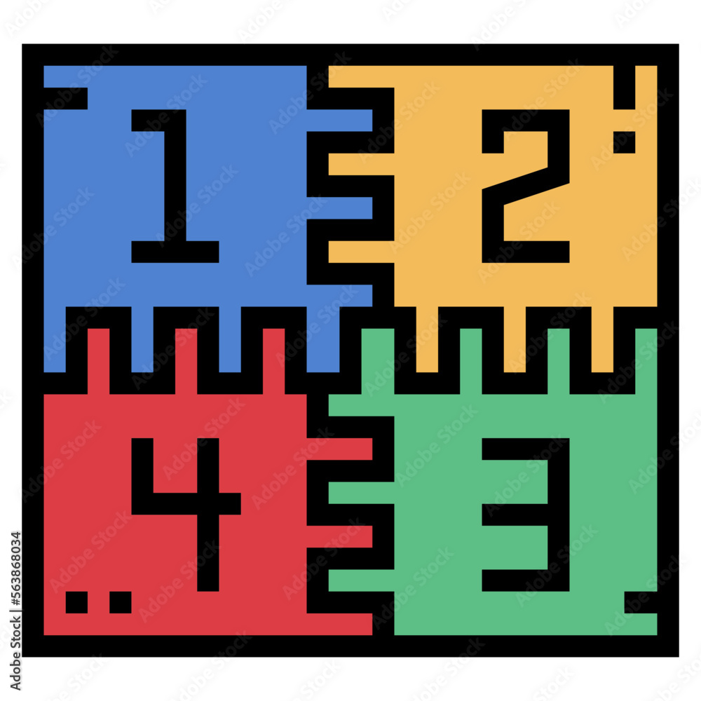 Obraz premium mat filled outline icon style