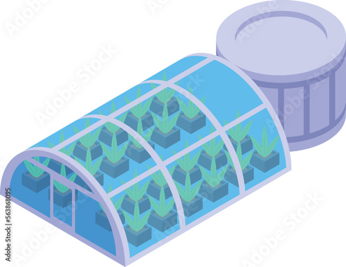 Station base icon isometric vector. Space rover. Universe planet
