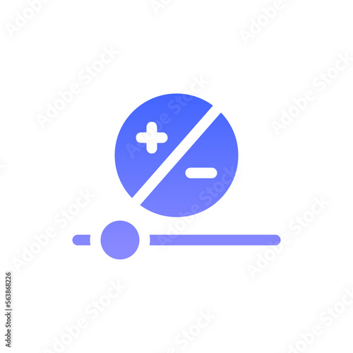 exposure flat gradient icon