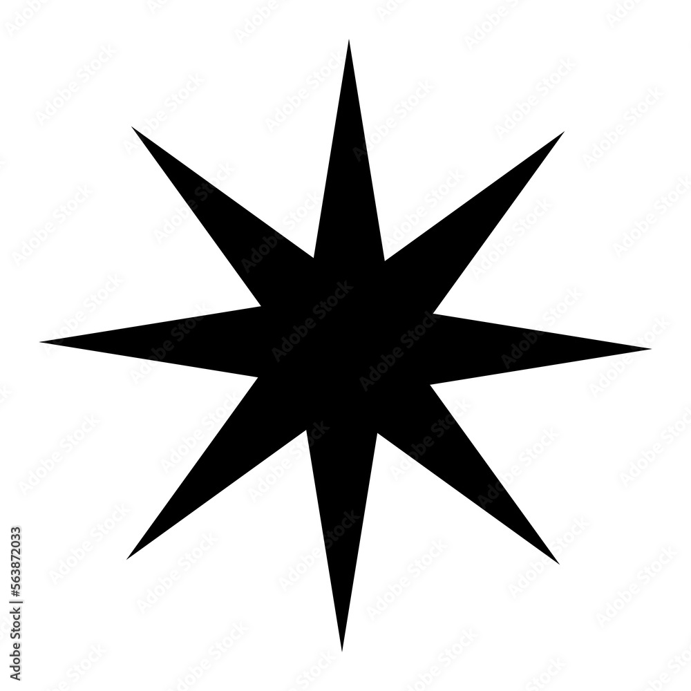 Obraz premium star element icon silhouette
