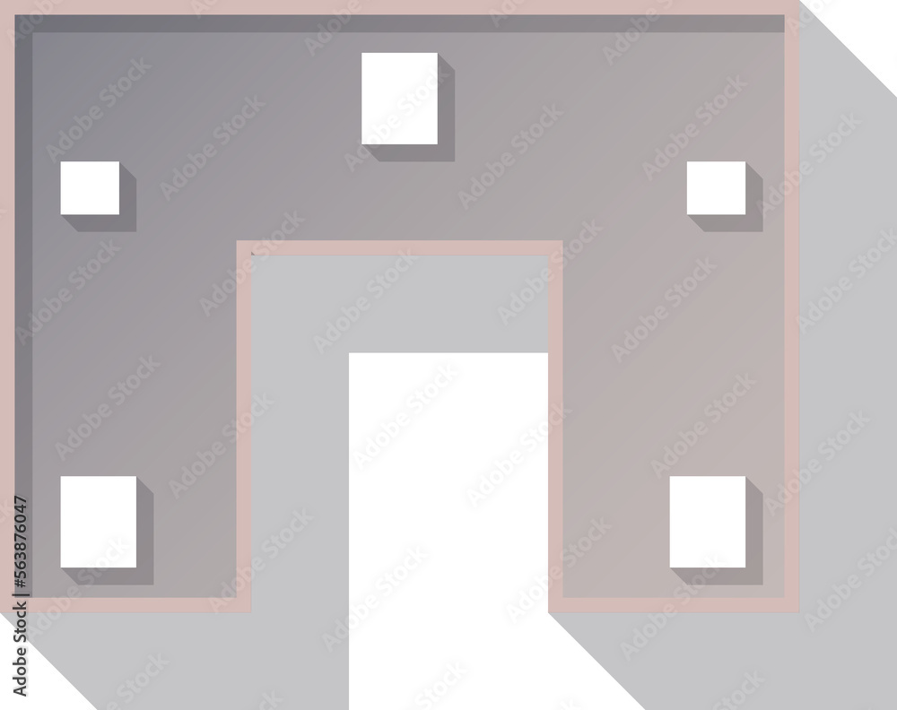 Building top view for landscape design. Object for map of City. Houses, factory, building, skyscrapers, hotels, manufacturing, transport, office, mall from above Building top view for landscape design. Object for map of City. Houses, factory, building, skyscrapers, hotels, manufacturing, transport, office, mall from above