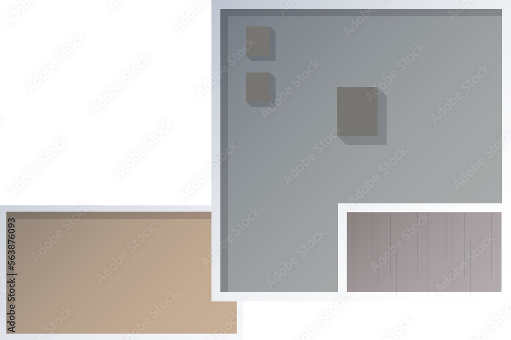 Building top view for landscape design. Object for plan, map, City. House, townhouse, condominium, residential, apartment, cottage, city house from above
Building top view for landscape design. Object for plan, map, City. House, townhouse, condominium, residential, apartment, cottage, city house from above