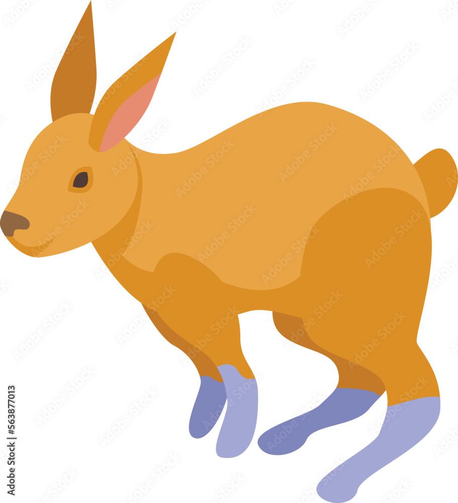 Rabbit icon isometric vector. Animal pet. Easter bunny Rabbit icon isometric vector. Animal pet. Easter bunny