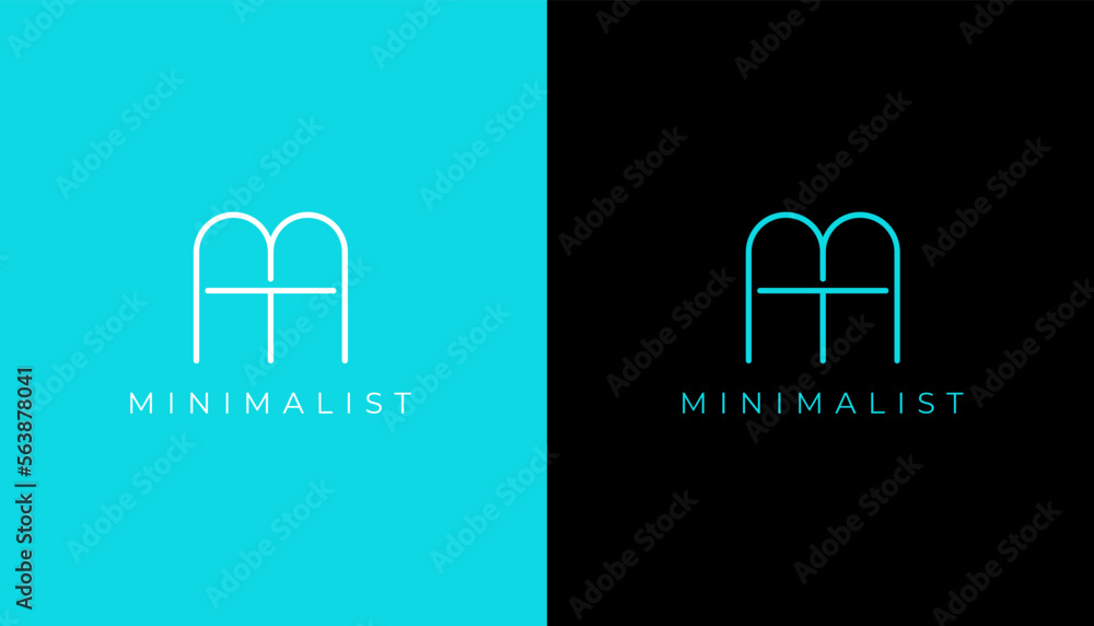 Minimalist MT Logo Design Minimalist MT Logo Design