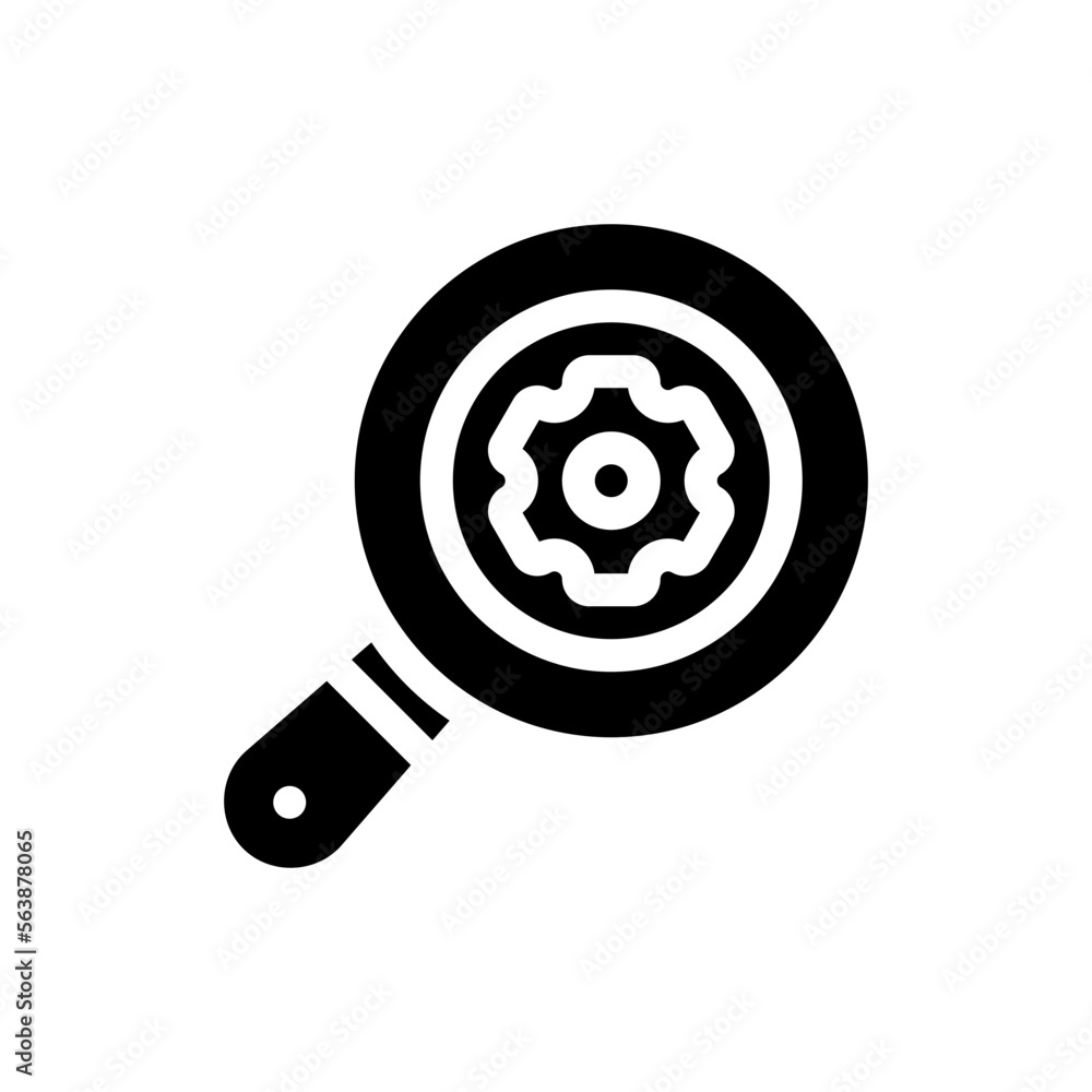 magnifying glass glyph icon magnifying glass glyph icon