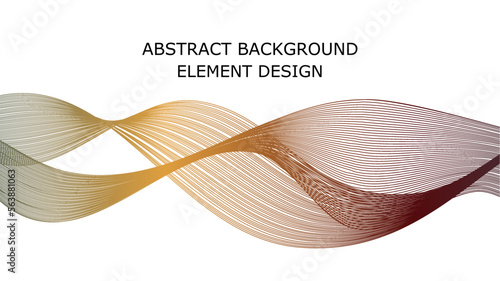 Unique abstract wave element for adding visual interest to your designs